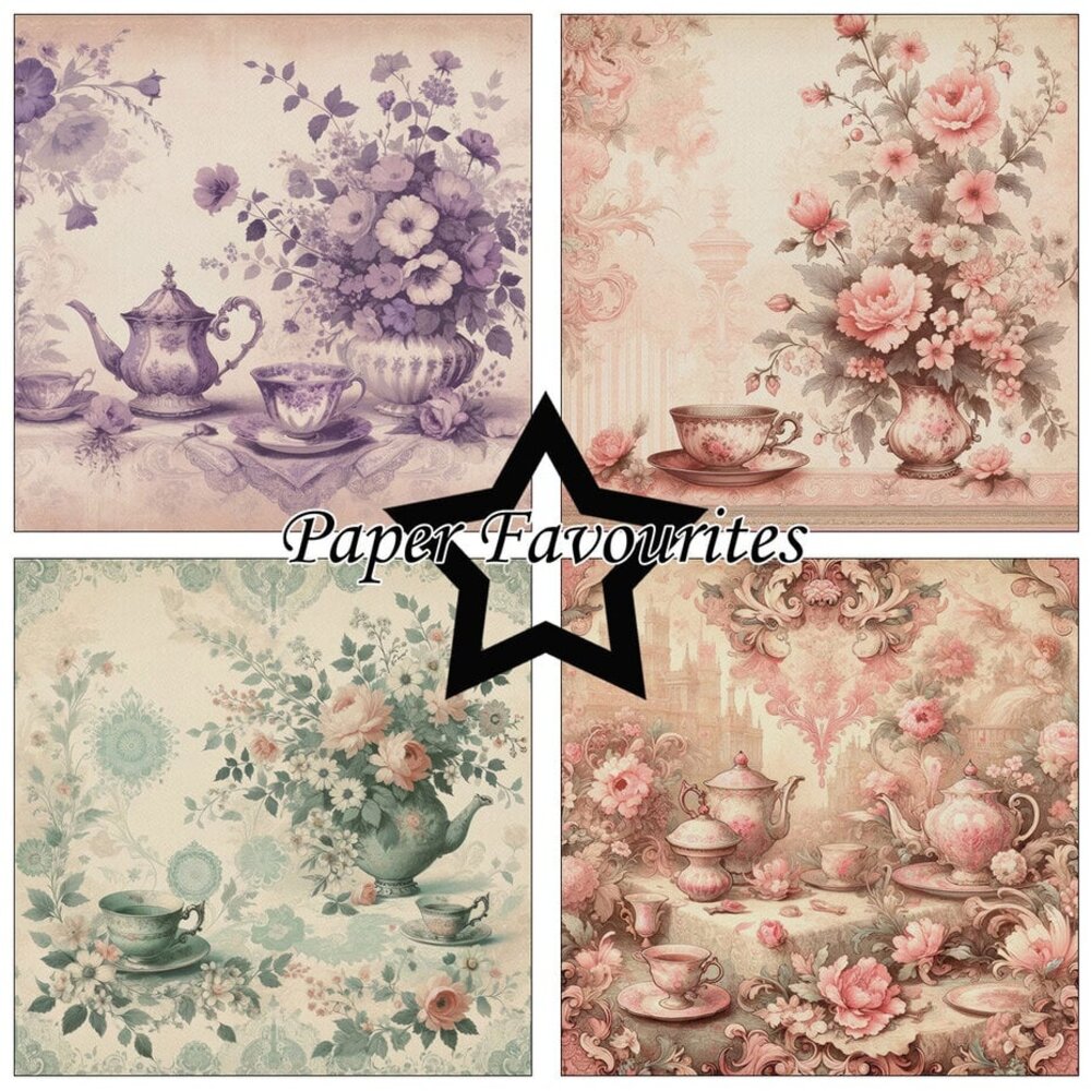 Paper Favourites Tea Time 6x6 Inch Paper Pack (PF292) Paper Favourites Tea Time 6x6 Inch Paper Pack (PF292)