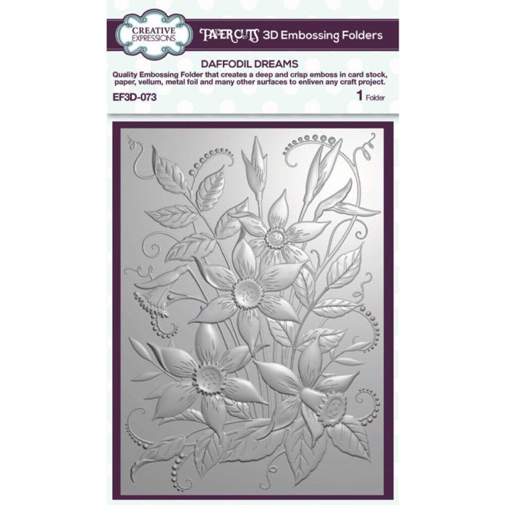 Creative Expressions Daffodil Dreams 3D Embossing Folder (EF3D-073)