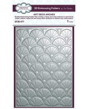 Creative Expressions Art Deco Arches 3D Embossing Folder (EF3D-077) Creative Expressions Art Deco Arches 3D Embossing Folder (EF3D-077)