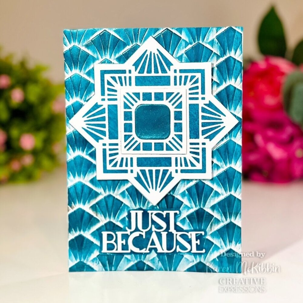 Creative Expressions Art Deco Rhapsody 3D Embossing Folder (EF3D-078) Creative Expressions Art Deco Rhapsody 3D Embossing Folder (EF3D-078)