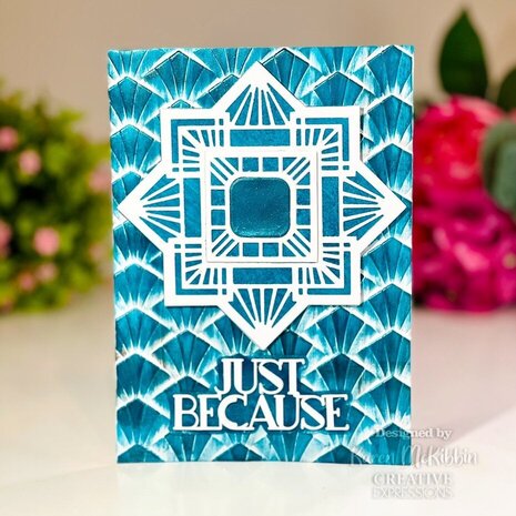 Creative Expressions Art Deco Rhapsody 3D Embossing Folder (EF3D-078) Creative Expressions Art Deco Rhapsody 3D Embossing Folder (EF3D-078)