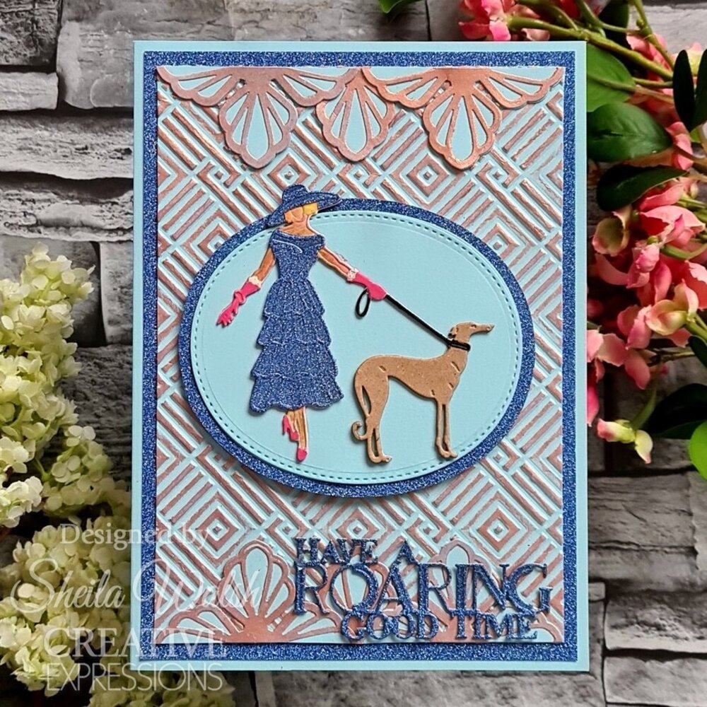 Creative Expressions Interlocking Squares 3D Embossing Folder (EF3D-079)