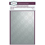 Creative Expressions Interlocking Squares 3D Embossing Folder (EF3D-079)