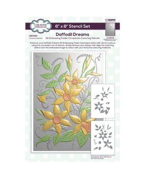 Creative Expressions Companion Colouring Stencil Daffodil Dreams (CEST153)