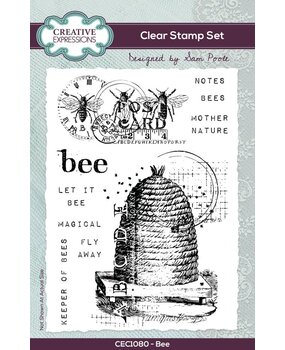 Creative Expressions Sam Poole Clear Stamp A6 Bee (CEC1080) Creative Expressions Sam Poole Clear Stamp A6 Bee (CEC1080)
