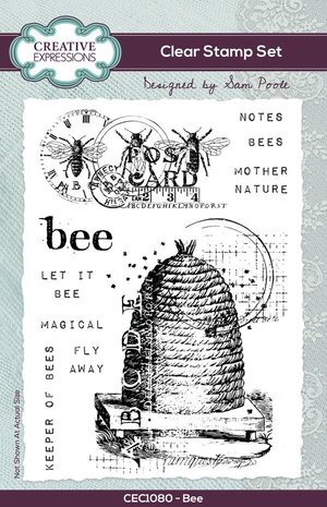 Creative Expressions Sam Poole Clear Stamp A6 Bee (CEC1080)