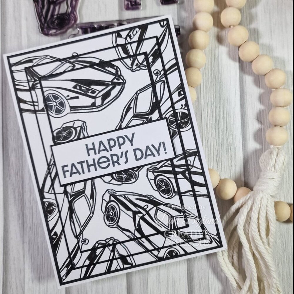 Creative Expressions Clear Stamp A5 Super Cars (CEC1089) Creative Expressions Clear Stamp A5 Super Cars (CEC1089)