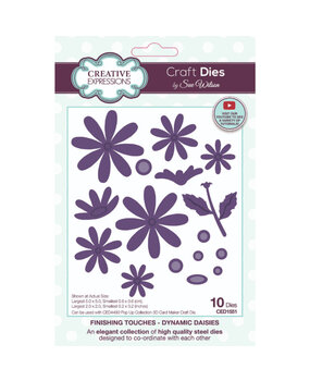 Creative Expressions Sue Wilson Craft Die Finishing Touches Dynamic Daisies (CED1551) Creative Expressions Sue Wilson Craft Die Finishing Touches Dynamic Daisies (CED1551)