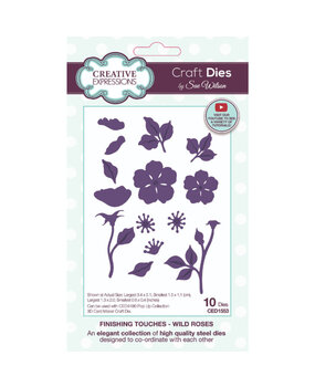 Creative Expressions Sue Wilson Craft Die Finishing Touches Wild Roses (CED1553) Creative Expressions Sue Wilson Craft Die Finishing Touches Wild Roses (CED1553)