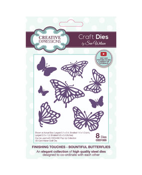 Creative Expressions Sue Wilson Craft Die Finishing Touches Bountiful Butterflies (CED1555) Creative Expressions Sue Wilson Craft Die Finishing Touches Bountiful Butterflies (CED1555)