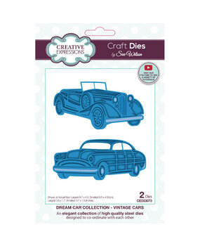 Creative Expressions Sue Wilson Craft Die Vintage Cars (CED23073) Creative Expressions Sue Wilson Craft Die Vintage Cars (CED23073)