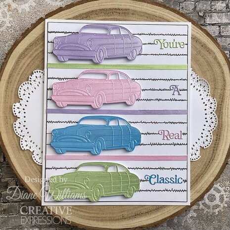 Creative Expressions Sue Wilson Craft Die Vintage Cars (CED23073) Creative Expressions Sue Wilson Craft Die Vintage Cars (CED23073)