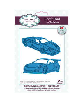 Creative Expressions Sue Wilson Craft Die Super Cars (CED23075) Creative Expressions Sue Wilson Craft Die Super Cars (CED23075)