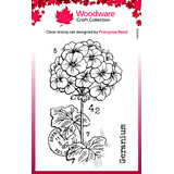 Woodware Mini Geranium Clear Stamps (FRM079)