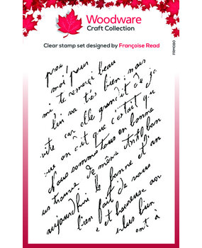 Woodware French Script Clear Stamps (FRM080)