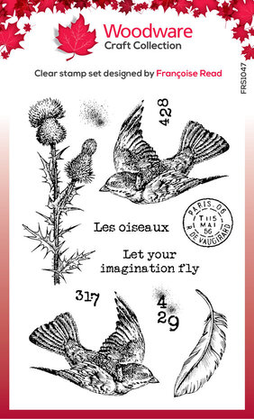 Woodware Flying Birds Clear Stamps (FRS1047)