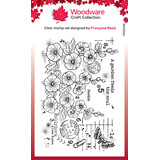Woodware Hollyhocks Clear Stamps (FRS1049)