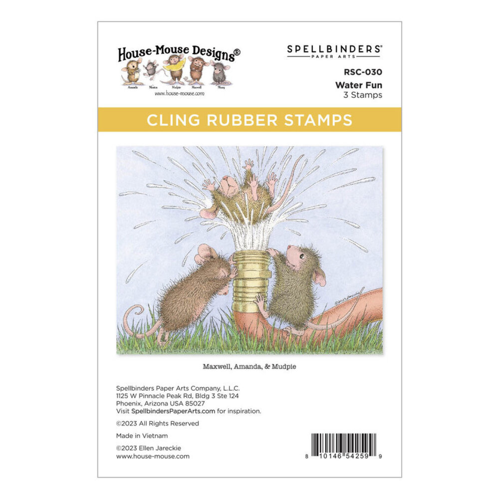 Spellbinders House-Mouse Designs Water Fun Cling Rubber Stamp (RSC-030) Spellbinders House-Mouse Designs Water Fun Cling Rubber Stamp (RSC-030)