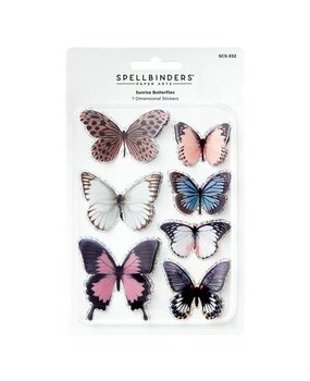 Spellbinders Timeless Sunrise Butterflies Stickers (SCS-332)