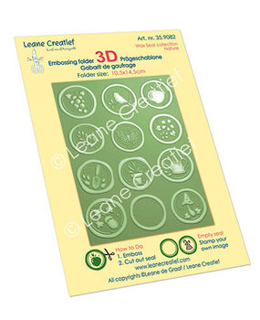 Leane Creatief Wax Seals Nature 3D Embossing Folder (359.082) Leane Creatief Wax Seals Nature 3D Embossing Folder (359.082)