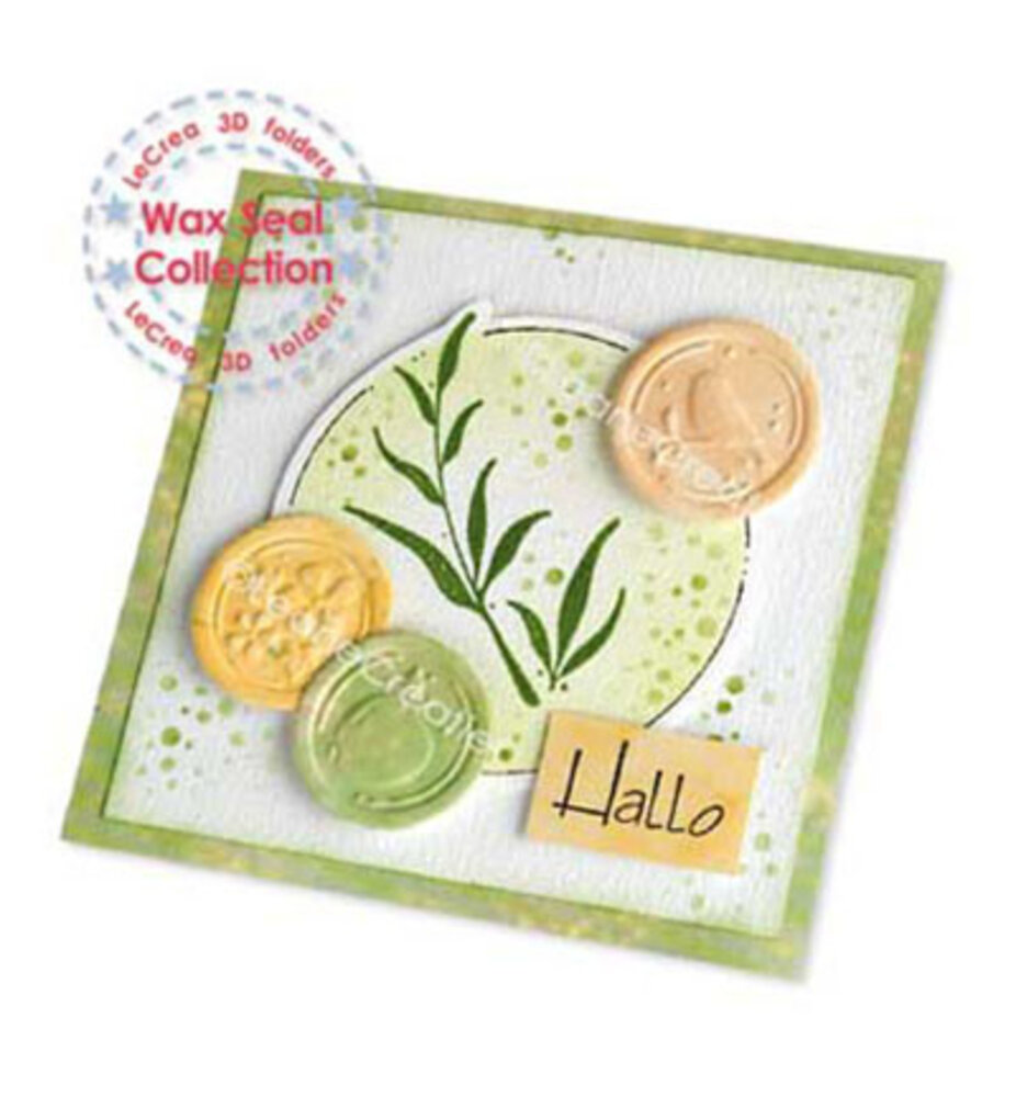 Leane Creatief Wax Seals Nature 3D Embossing Folder (359.082) Leane Creatief Wax Seals Nature 3D Embossing Folder (359.082)