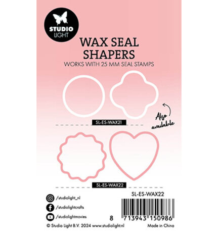 Studio Light Essentials Wax Seal Shapers Scallop & Heart (SL-ES-WAX22)