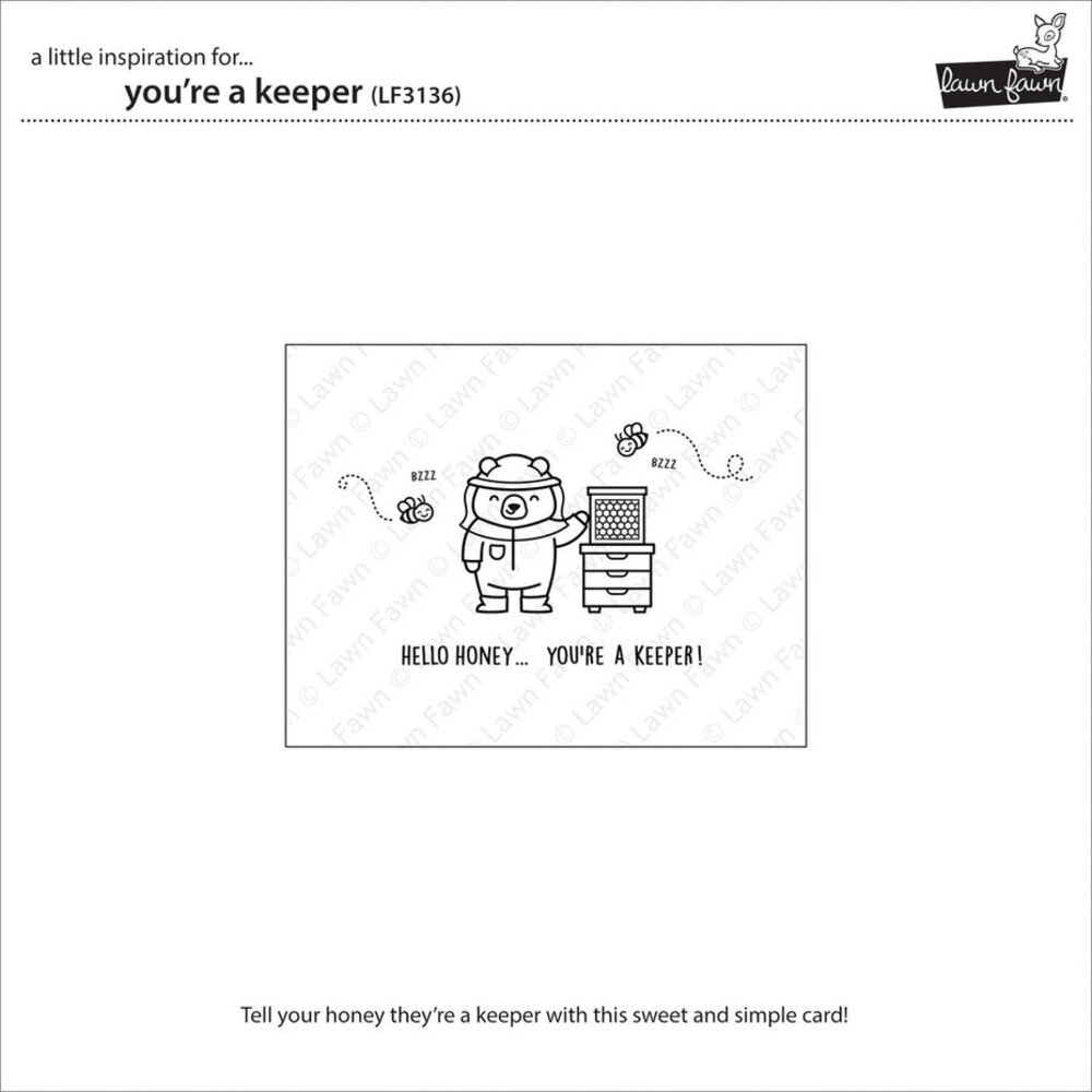 Lawn Fawn You're A Keeper Clear Stamps (LF3136) Lawn Fawn You're A Keeper Clear Stamps (LF3136)