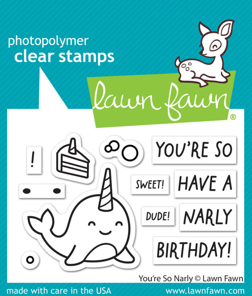 Lawn Fawn You're So Narly Clear Stamps (LF3297)