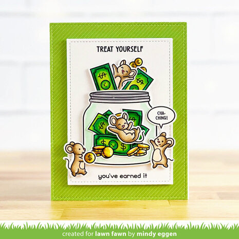 Lawn Fawn How You Bean? Money Add-on Clear Stamps (LF3419)