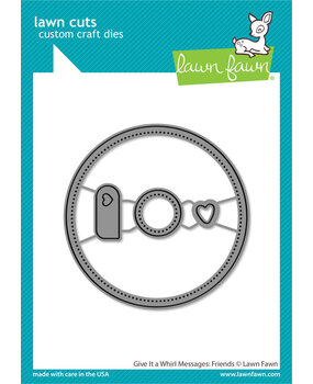 Lawn Fawn Give It A Whirl Messages: Friends Dies (LF3422)