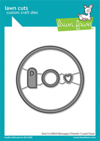 Lawn Fawn Give It A Whirl Messages: Friends Dies (LF3422)