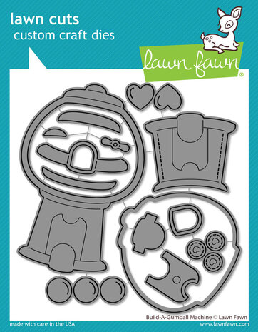 Lawn Fawn Build-a-gumball Machine Dies (LF3431) Lawn Fawn Build-a-gumball Machine Dies (LF3431)