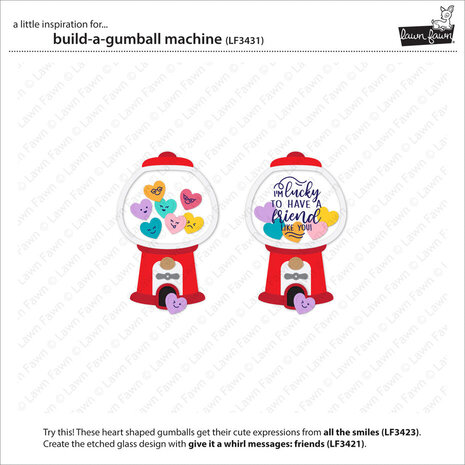 Lawn Fawn Build-a-gumball Machine Dies (LF3431) Lawn Fawn Build-a-gumball Machine Dies (LF3431)