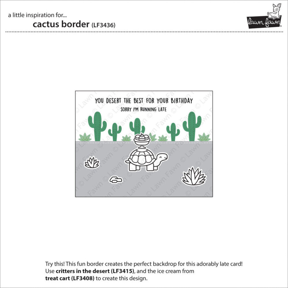 Lawn Fawn Cactus Border Dies (LF3436)