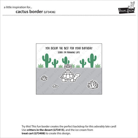 Lawn Fawn Cactus Border Dies (LF3436)