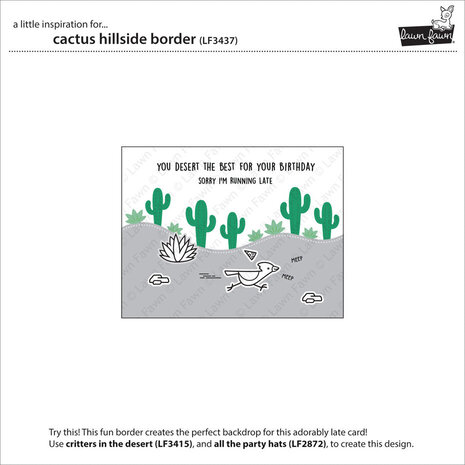 Lawn Fawn Cactus Hillside Border Dies (LF3437) Lawn Fawn Cactus Hillside Border Dies (LF3437)