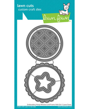 Lawn Fawn Embroidery Hoop Window And Frame Add-on Dies (LF3443)