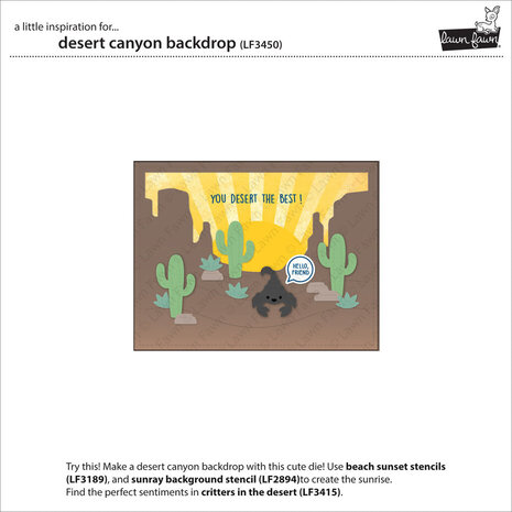 Lawn Fawn Desert Canyon Backdrop Dies (LF3450) Lawn Fawn Desert Canyon Backdrop Dies (LF3450)