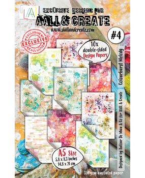 AALL and Create Design Paper A5 Colourburst Melody (AALL-PA-004)