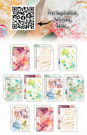 AALL and Create Design Paper A5 Colourburst Melody (AALL-PA-004)