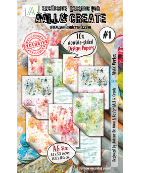 AALL and Create Design Paper A6 Vivid Vortex (AALL-PA-001)*