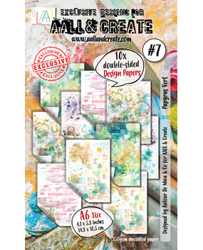 AALL and Create Design Paper A6 Papyrus Vert (AALL-PA-007)