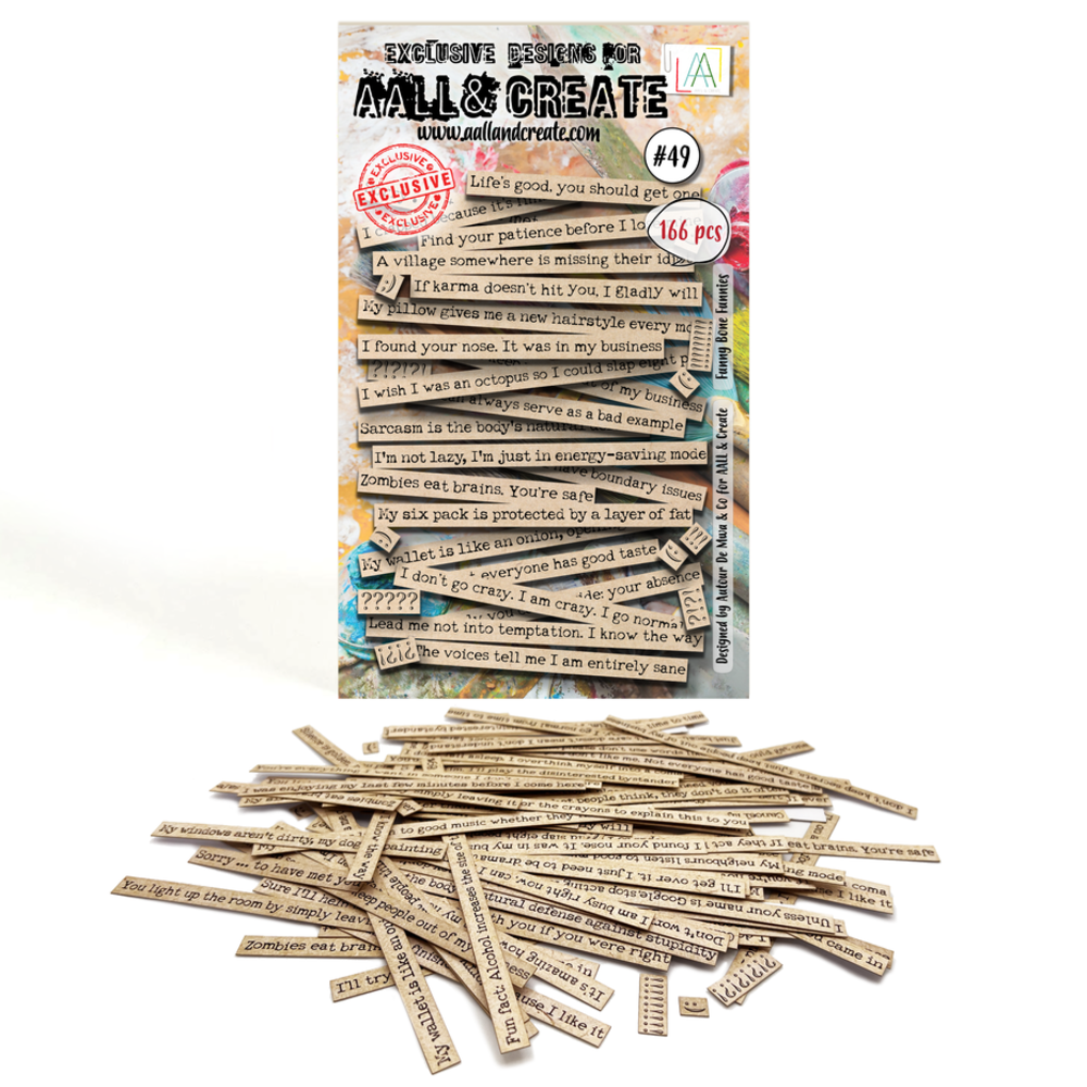 AALL and Create Ephemera Die-cuts Bone Funnies (AALL-EP-049) AALL and Create Ephemera Die-cuts Bone Funnies (AALL-EP-049)