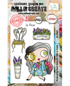 AALL and Create Clear Stamp Set A7 La Fleur (AALL-TP-1163)