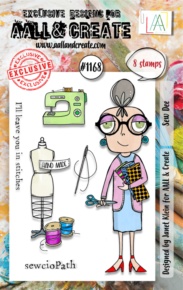 AALL and Create Clear Stamp Set A7 Sew Dee (AALL-TP-1168) AALL and Create Clear Stamp Set A7 Sew Dee (AALL-TP-1168)