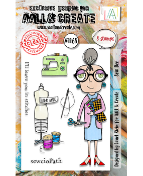 AALL and Create Clear Stamp Set A7 Sew Dee (AALL-TP-1168) AALL and Create Clear Stamp Set A7 Sew Dee (AALL-TP-1168)