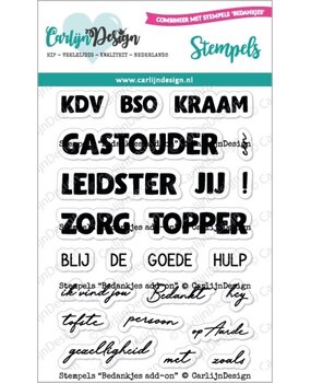 Carlijn Design Stempels Bedankjes Add-On (CDST-0122)