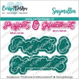 Carlijn Design Snijmallen Proficiat & Gefeliciteerd (CDSN-0252)