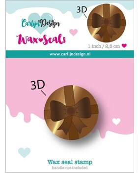 Carlijn Design Wax Seal Stamper 1 Inch 3D Strik (CDWX-0076) Carlijn Design Wax Seal Stamper 1 Inch 3D Strik (CDWX-0076)