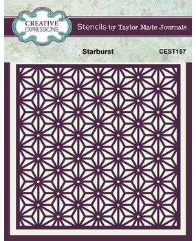Creative Expressions Starburst 6x6 Inch Stencil (CEST157) Creative Expressions Starburst 6x6 Inch Stencil (CEST157)